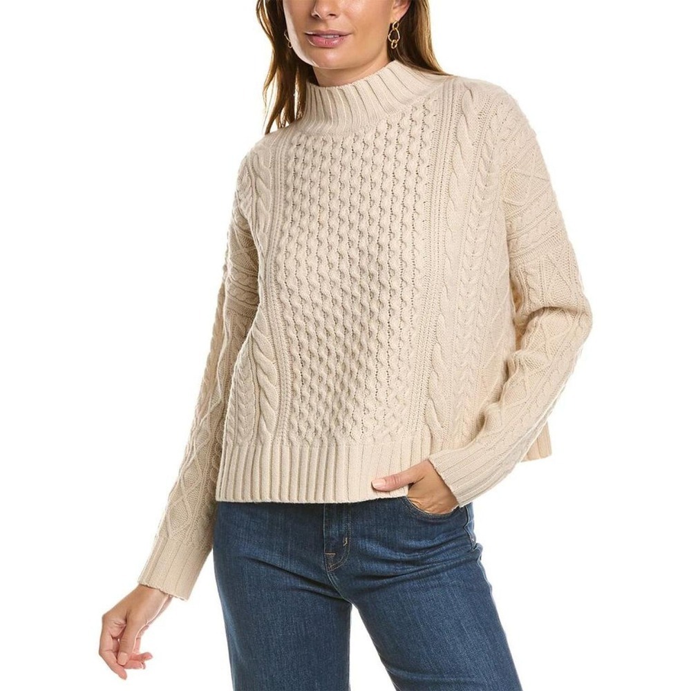 Weekend Max Mara Roberta Wool Knit Sweater Tan Women's Size Medium